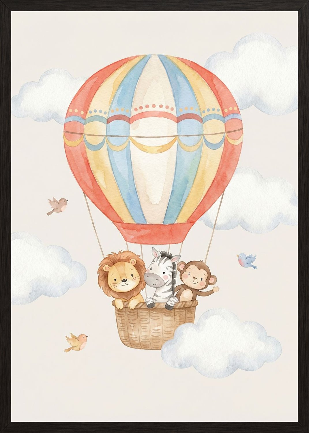 Poster in black frame