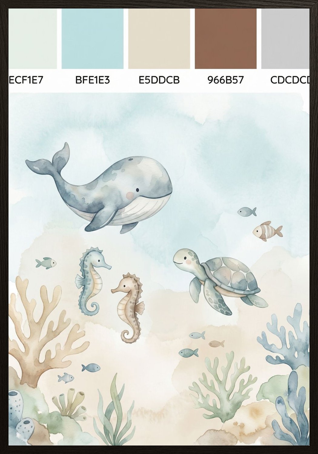 Poster in black frame