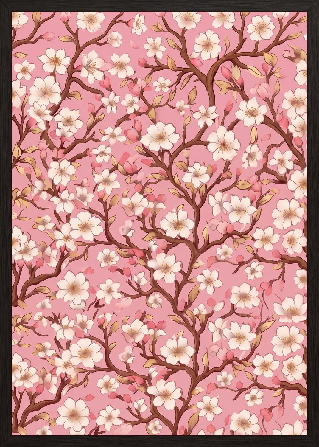 Poster in black frame