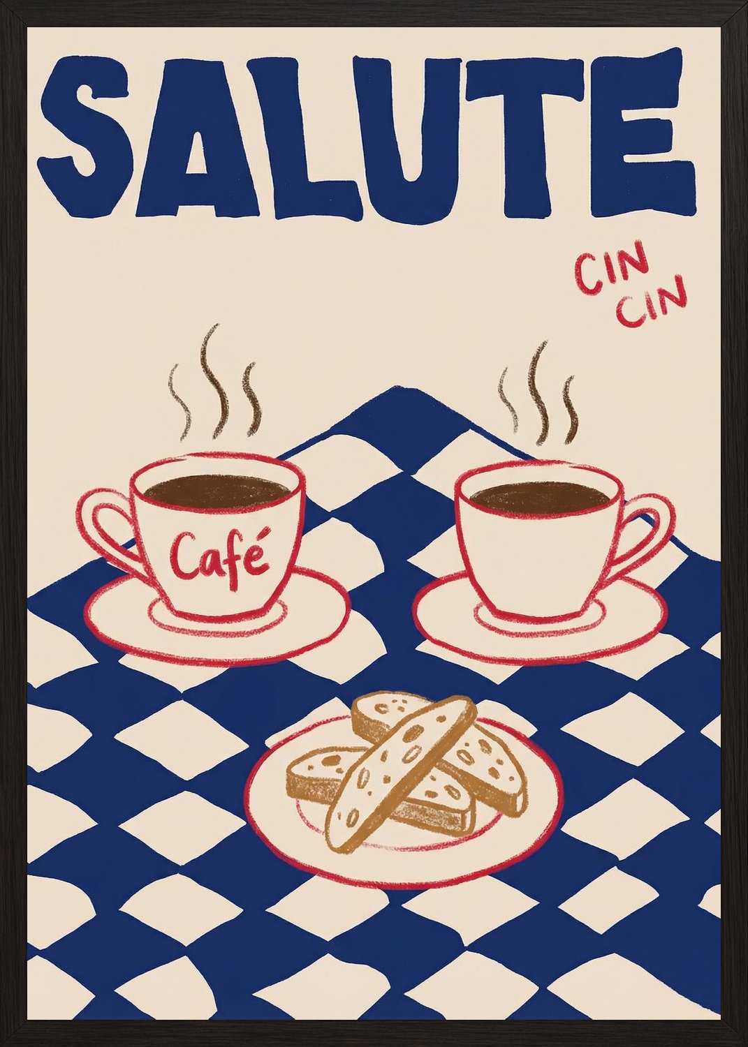 Poster in oak frame