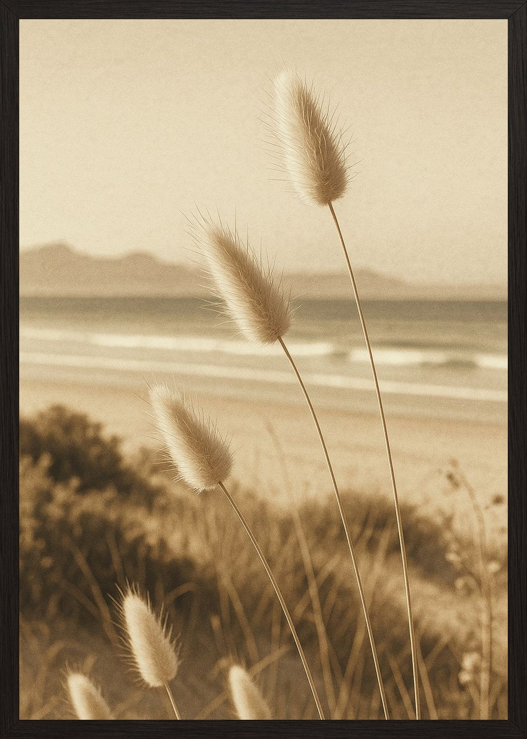 Poster in black frame