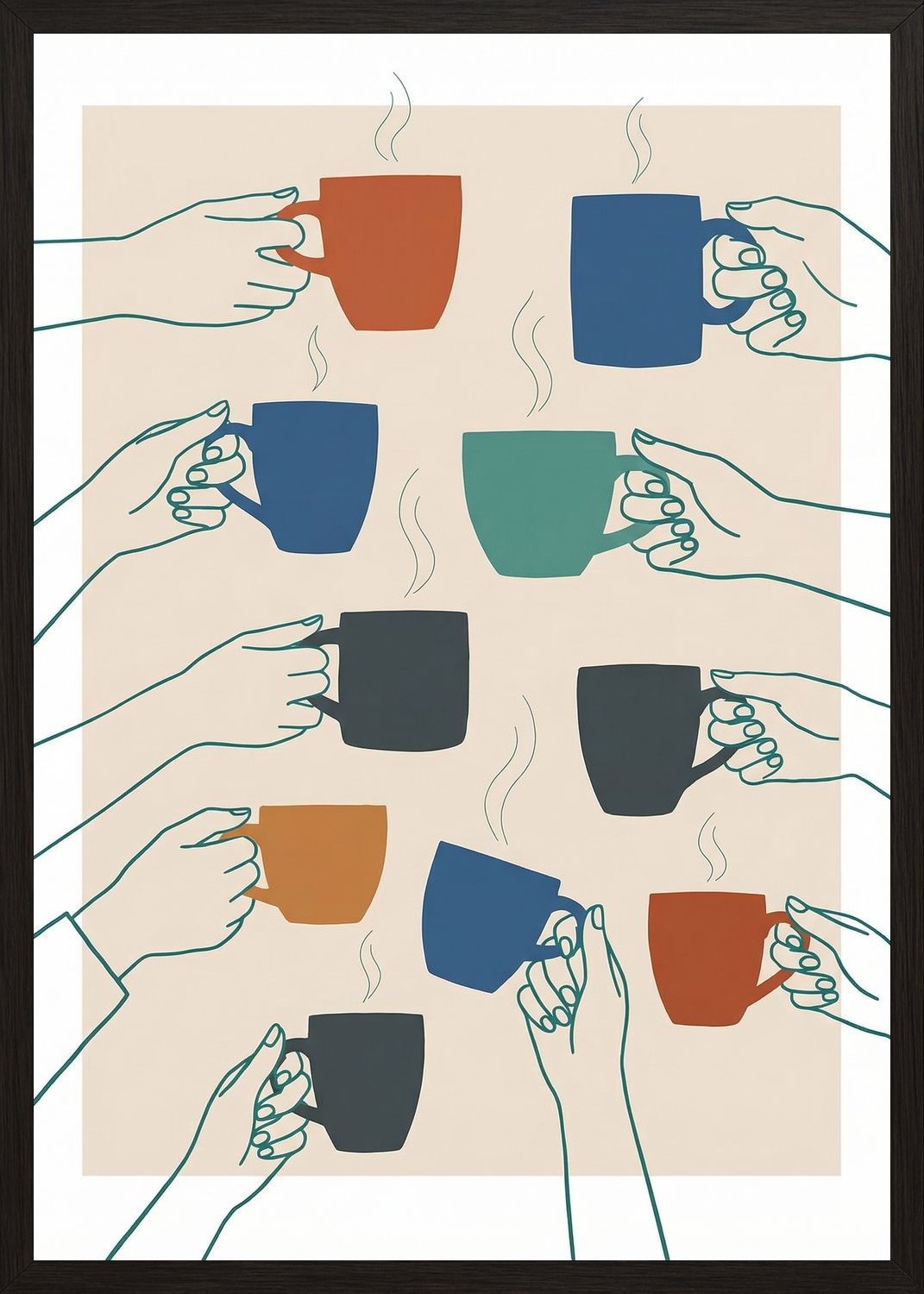 Poster in black frame