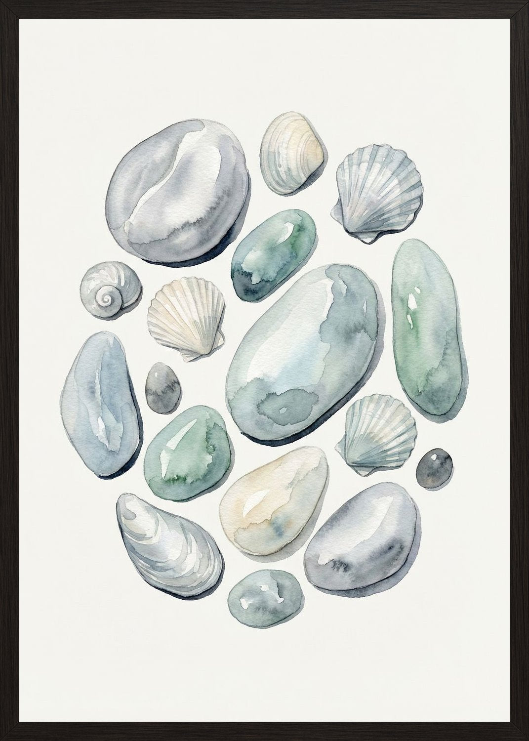 Poster in black frame