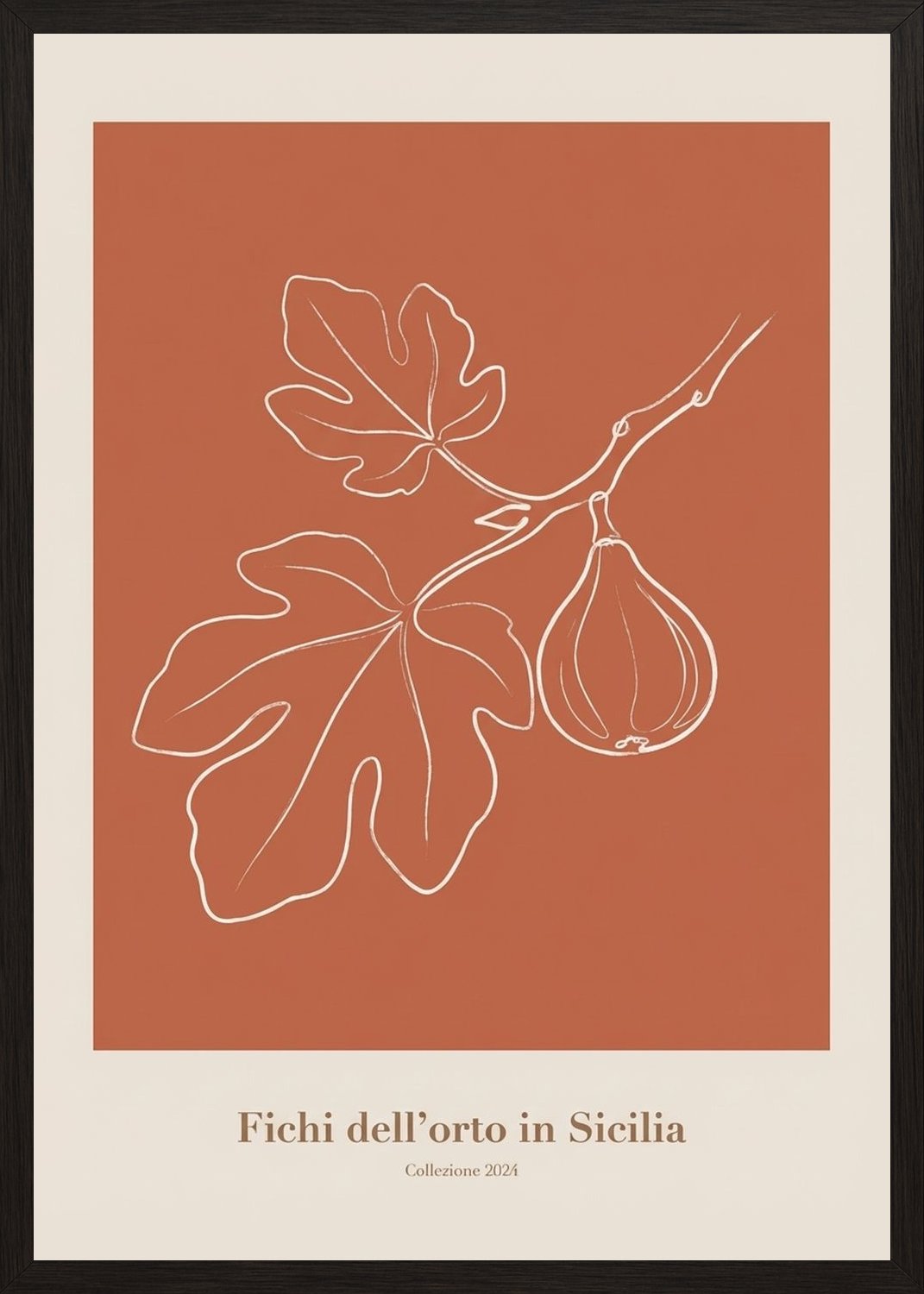 Poster in black frame