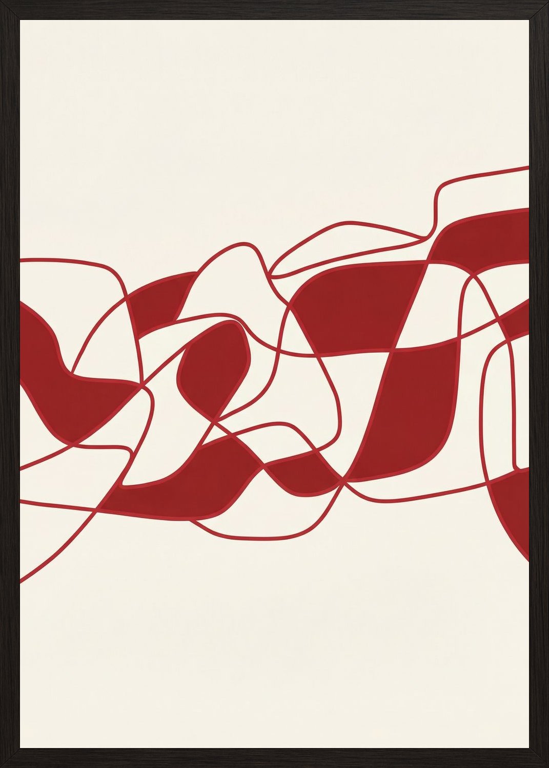 Poster in black frame