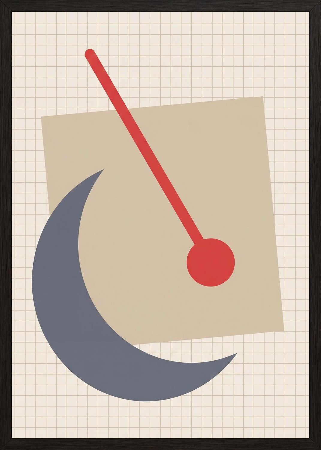 Poster in black frame