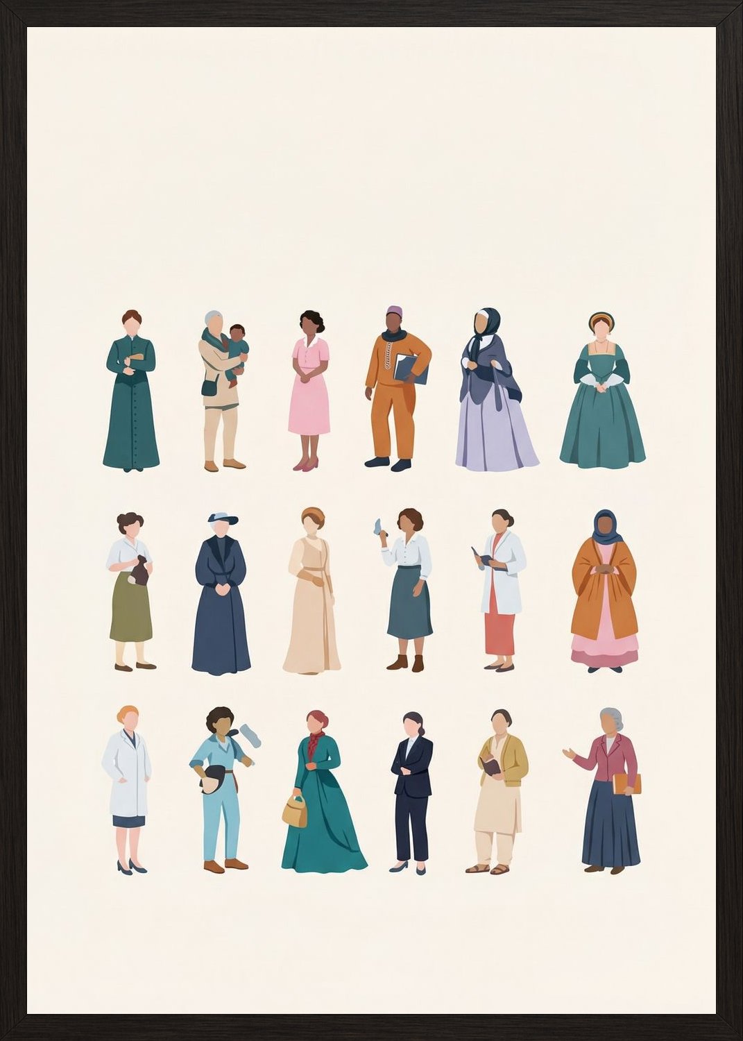 Poster in oak frame