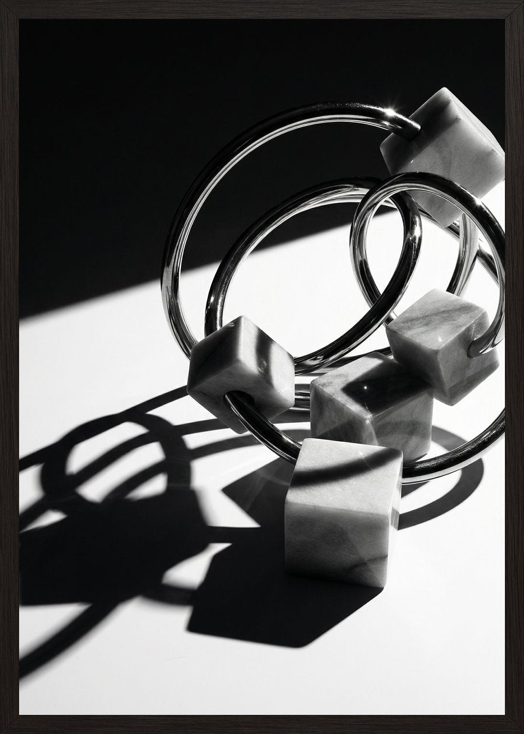 Poster in black frame