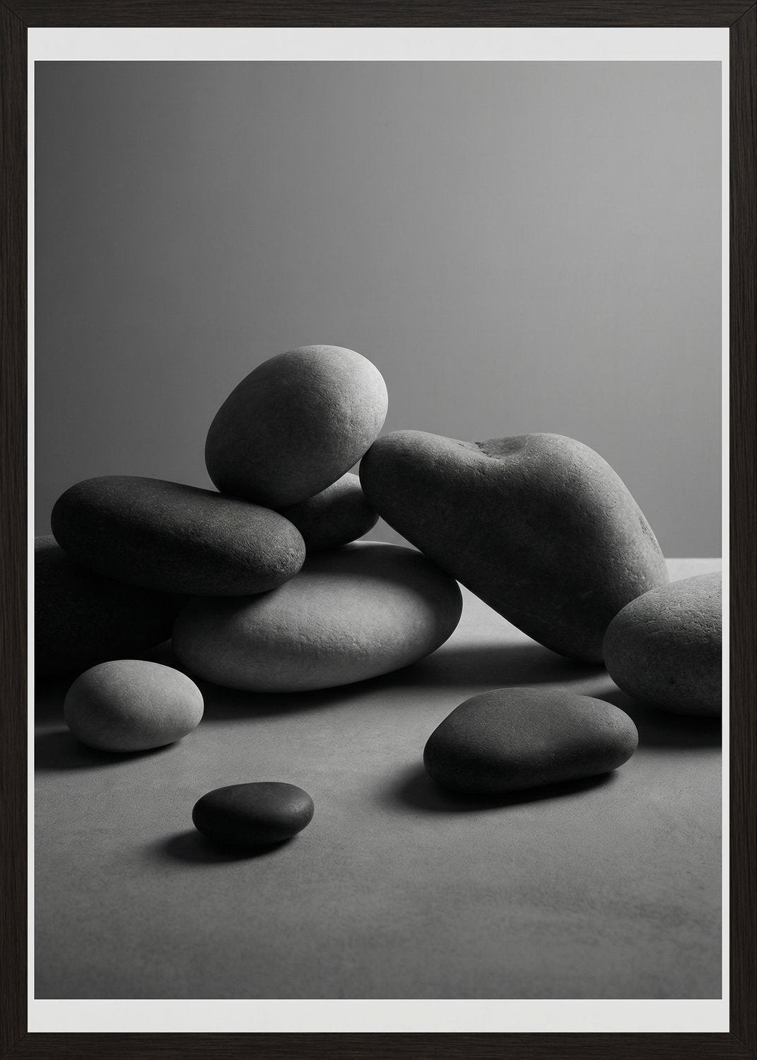 Poster in black frame