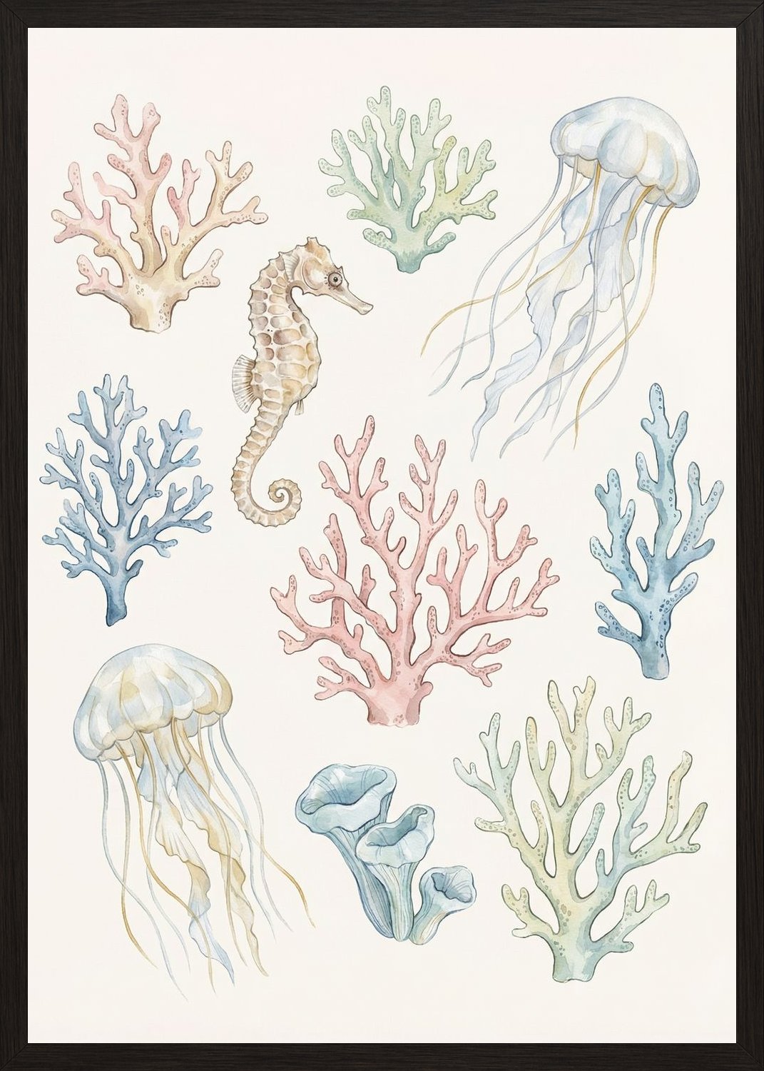 Poster in black frame