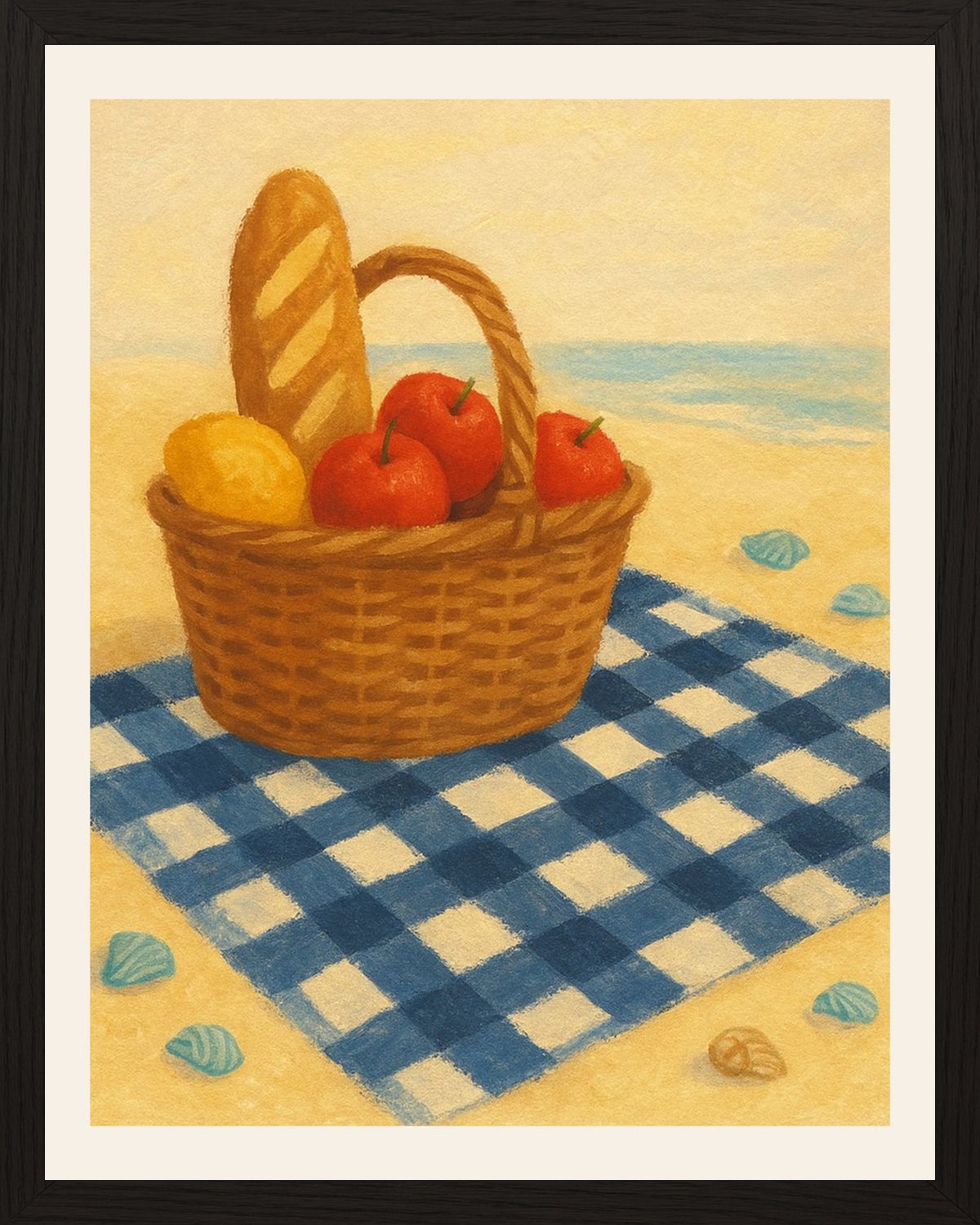 Poster in black frame