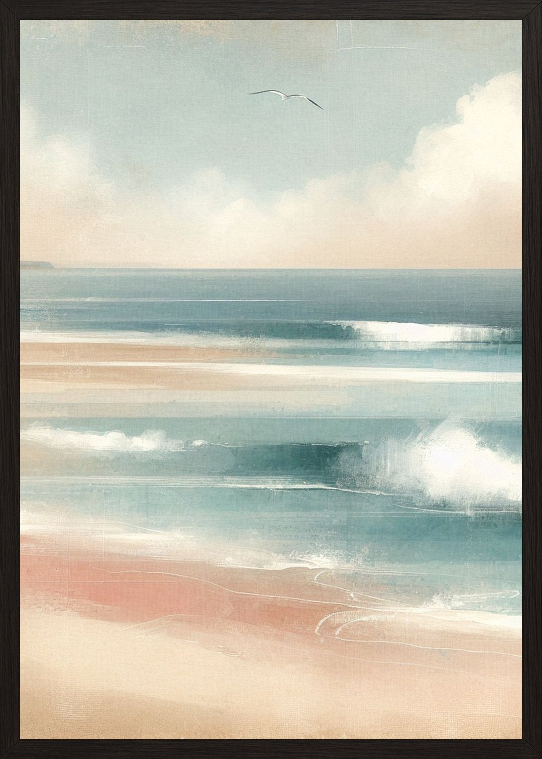 Poster in black frame