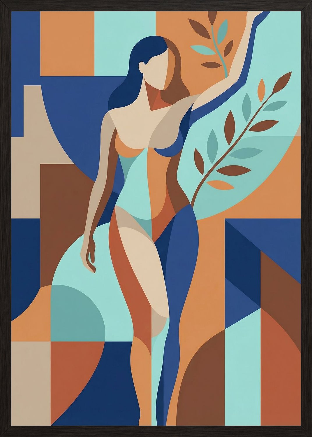 Poster in black frame