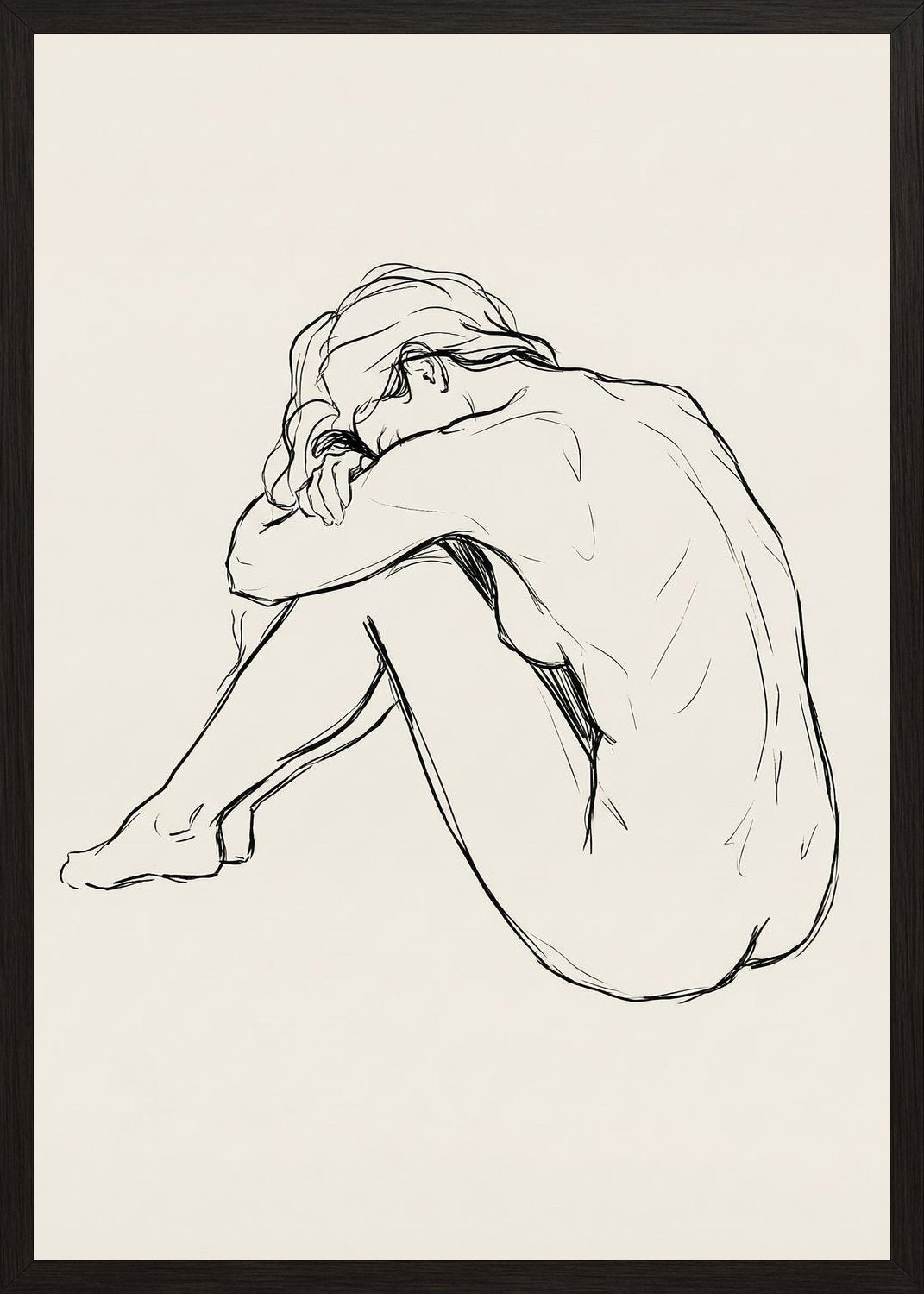 Poster in black frame