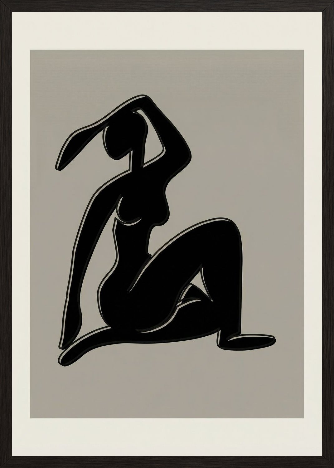 Poster in black frame