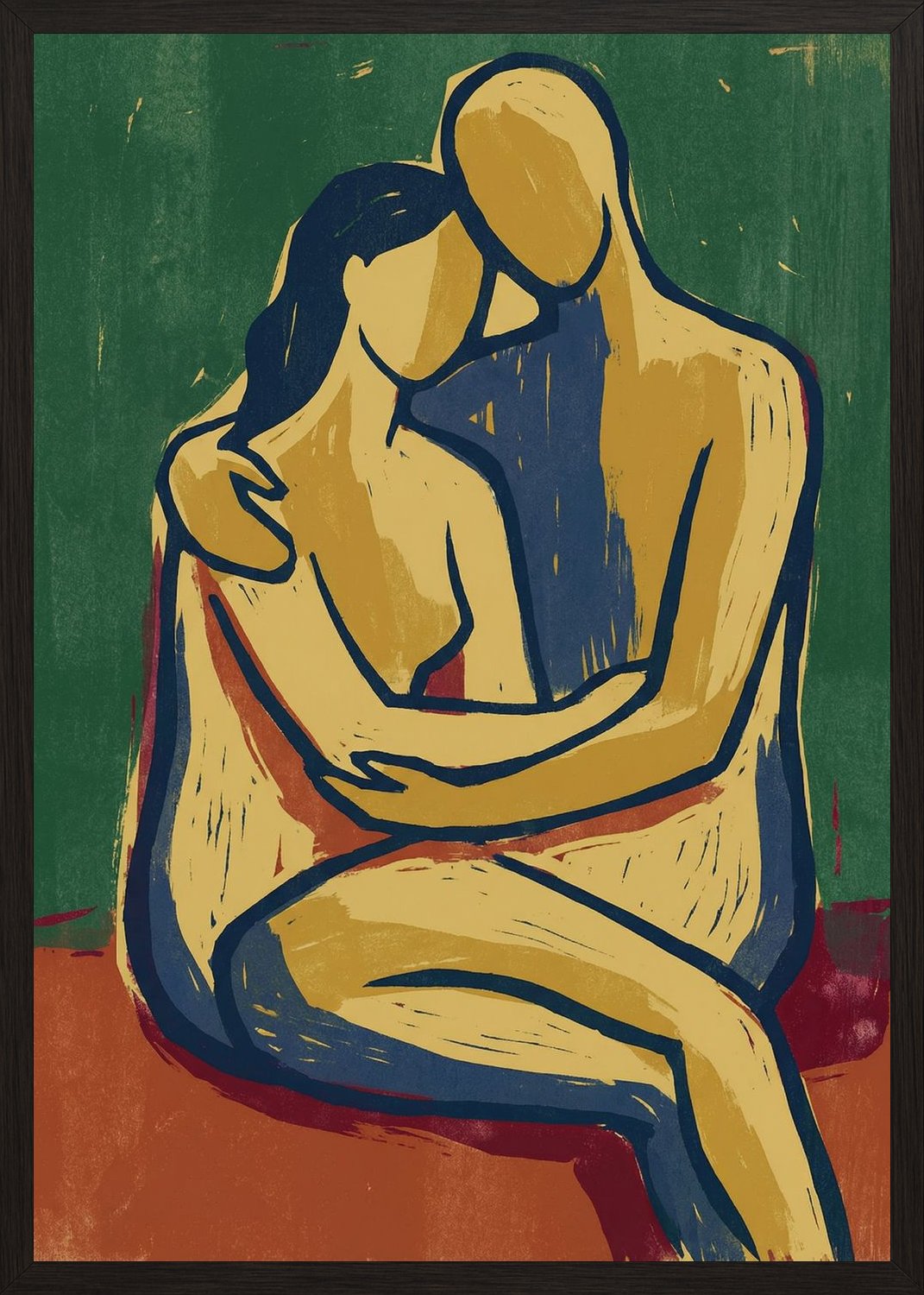 Poster in black frame