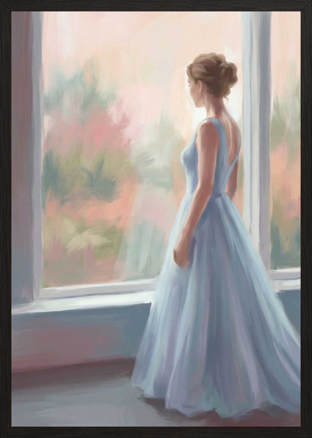 Poster in black frame