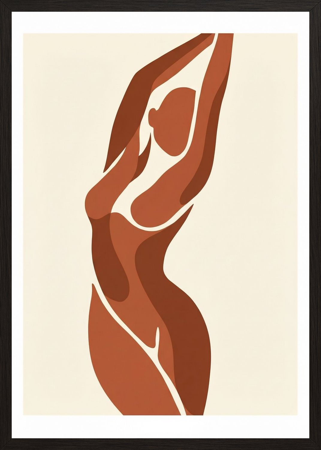 Poster in black frame