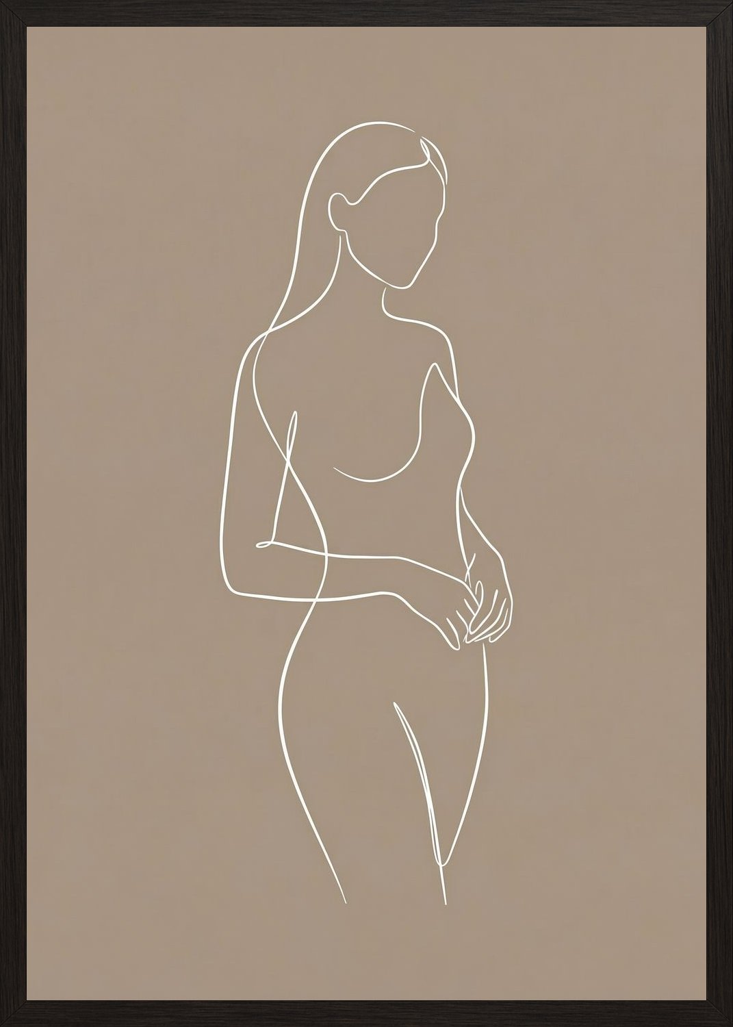 Poster in black frame