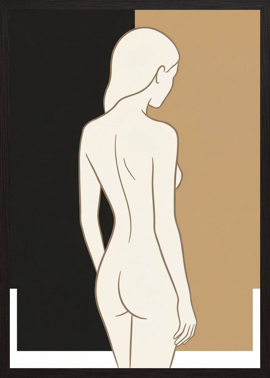 Poster in black frame