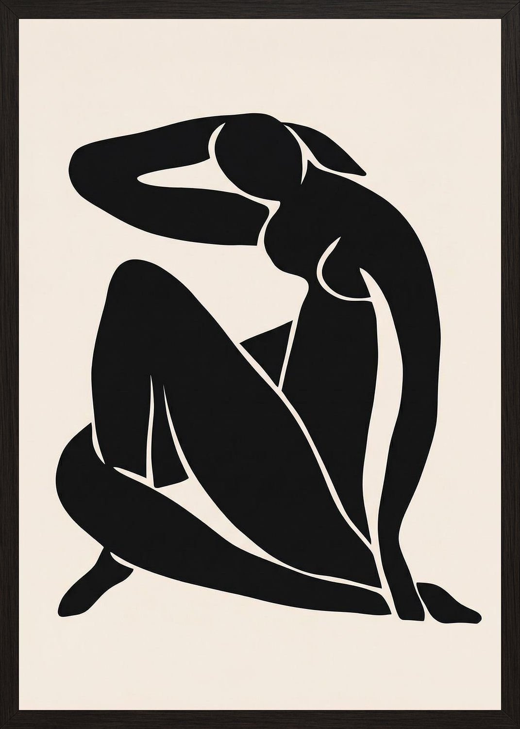 Poster in black frame