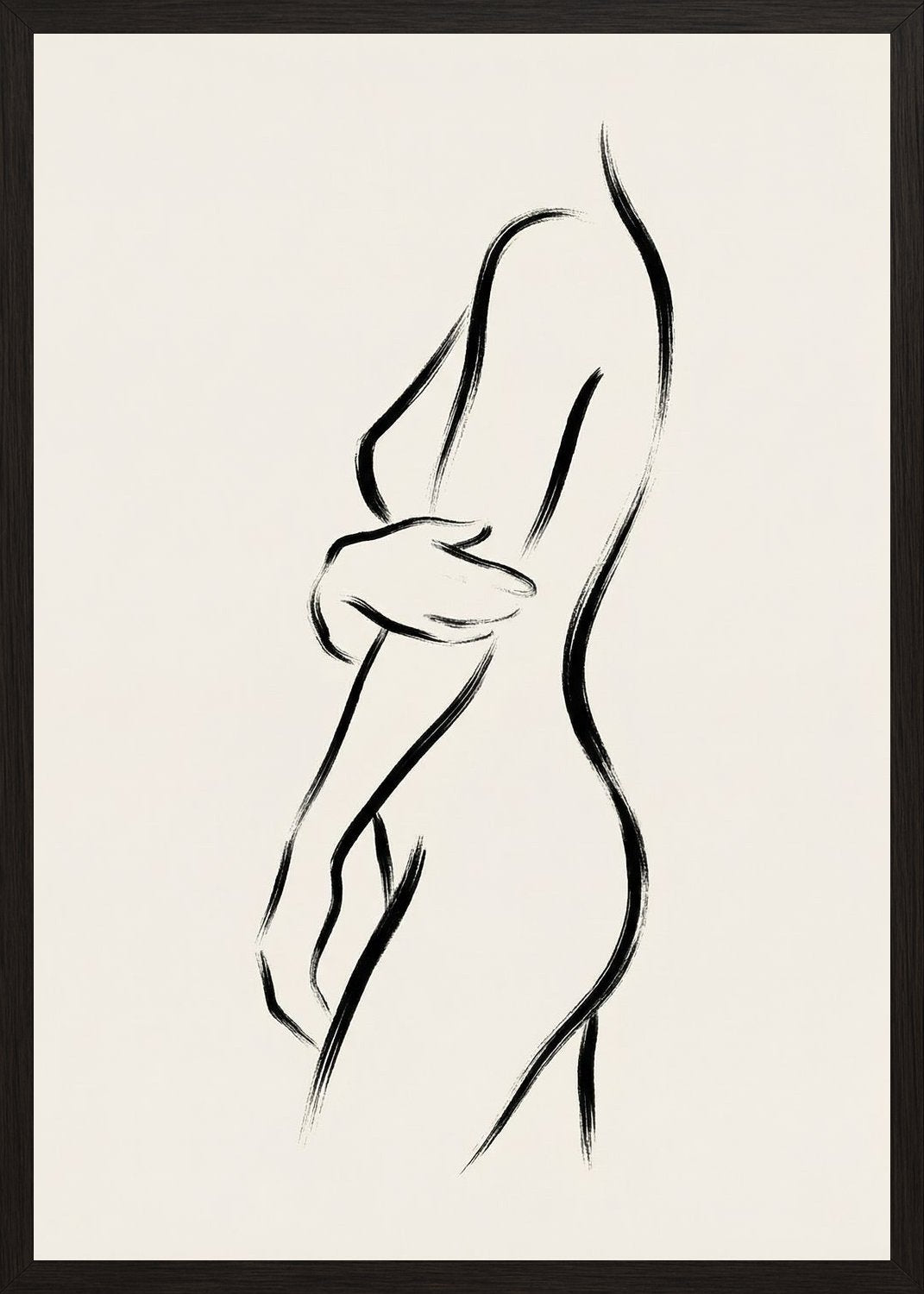 Poster in black frame