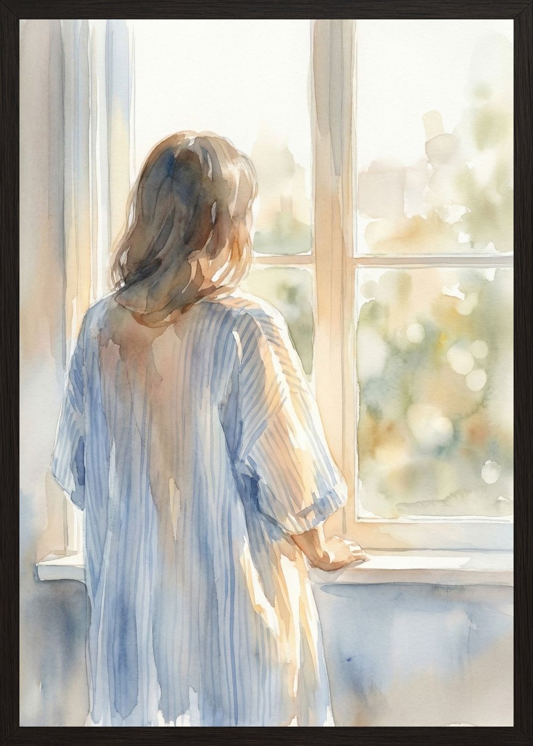 Poster in black frame