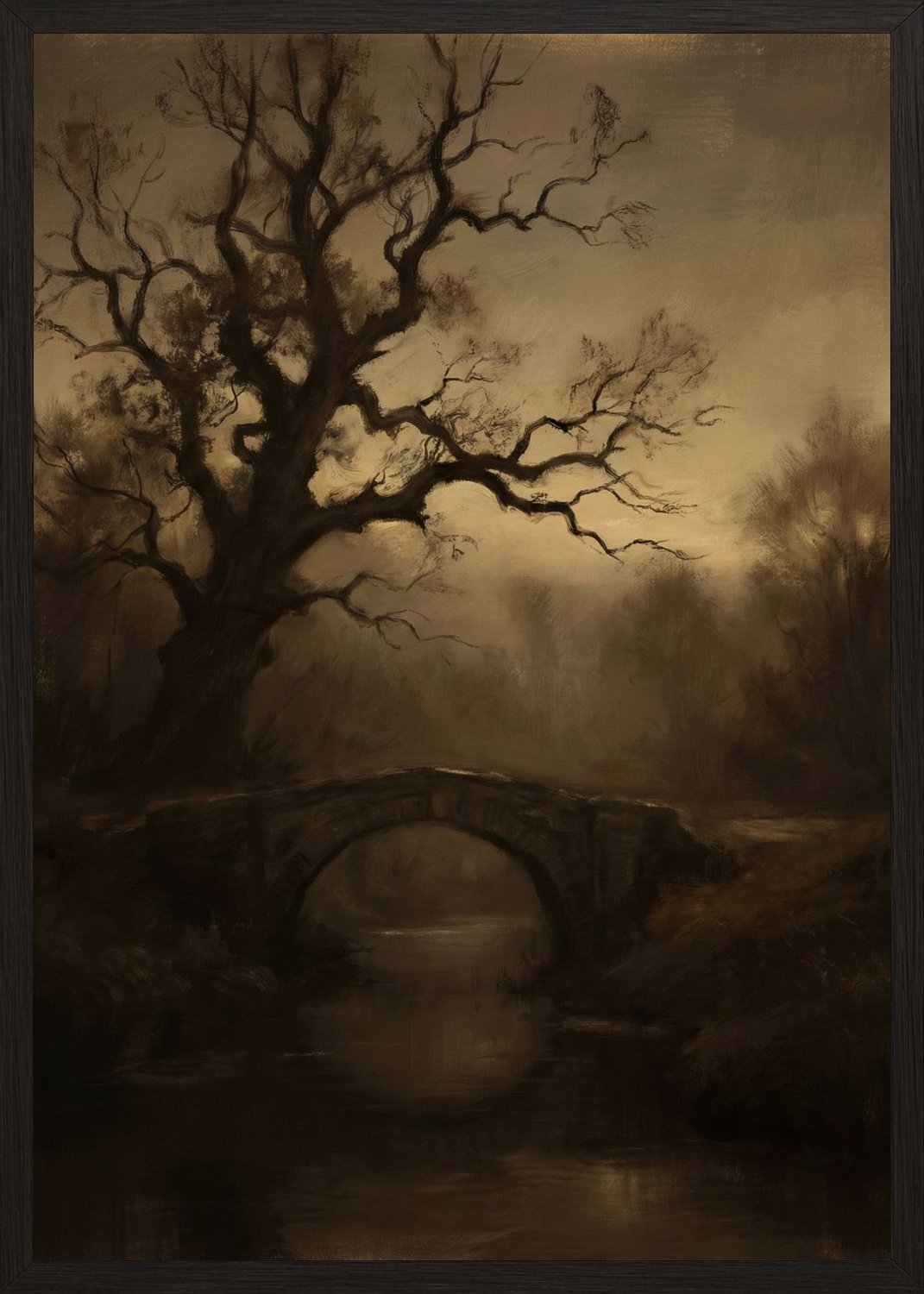 Poster in oak frame