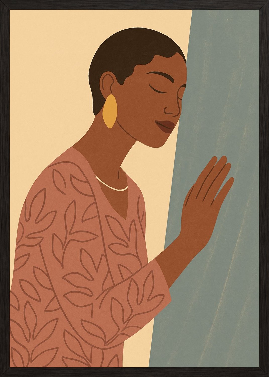 Poster in black frame