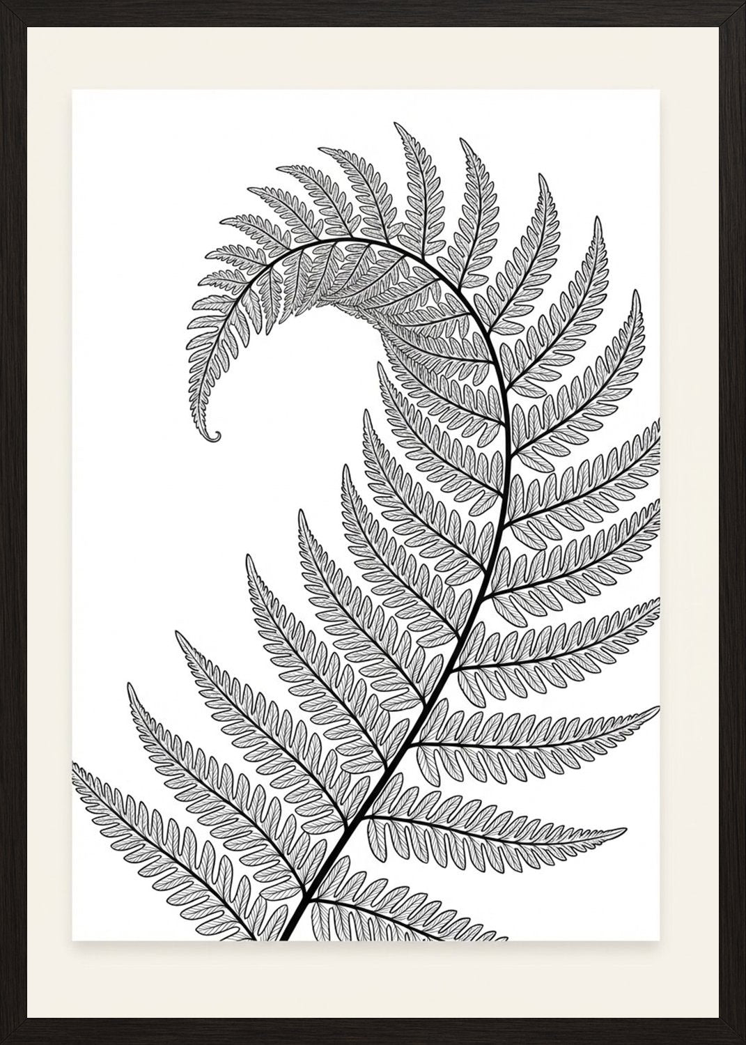 Poster in black frame