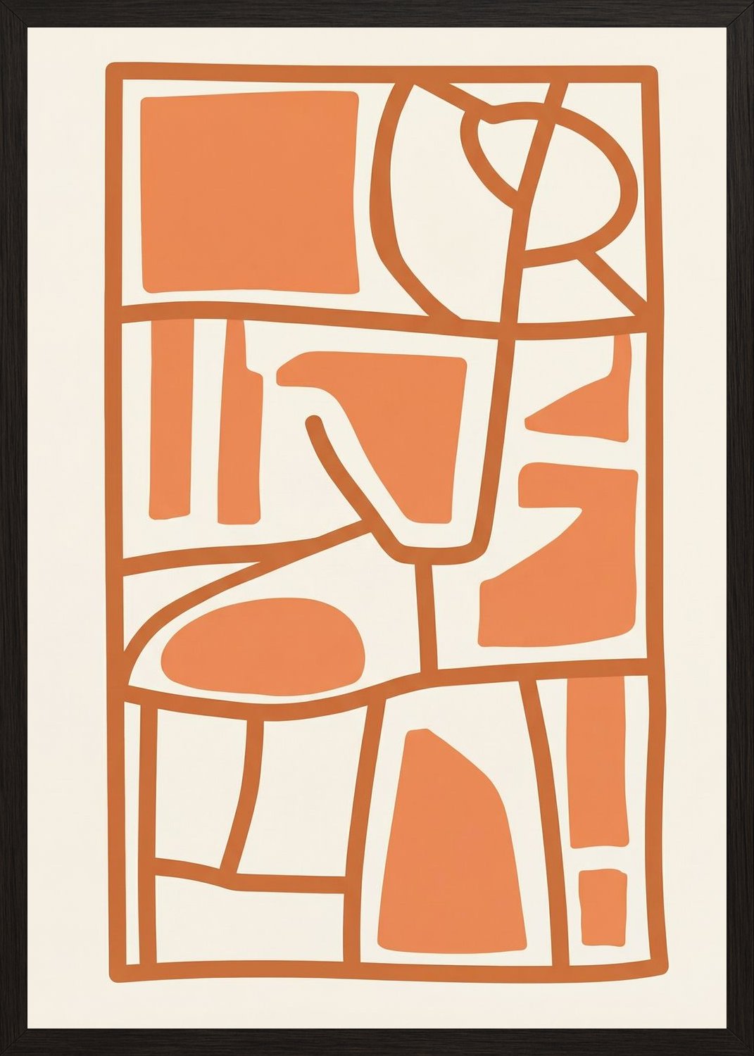 Poster in black frame