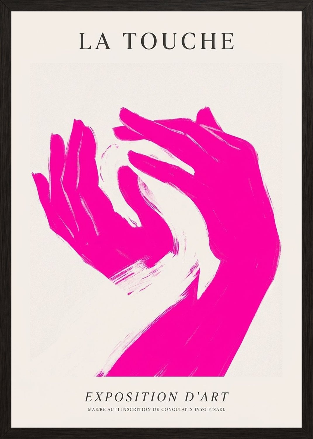 Poster in black frame