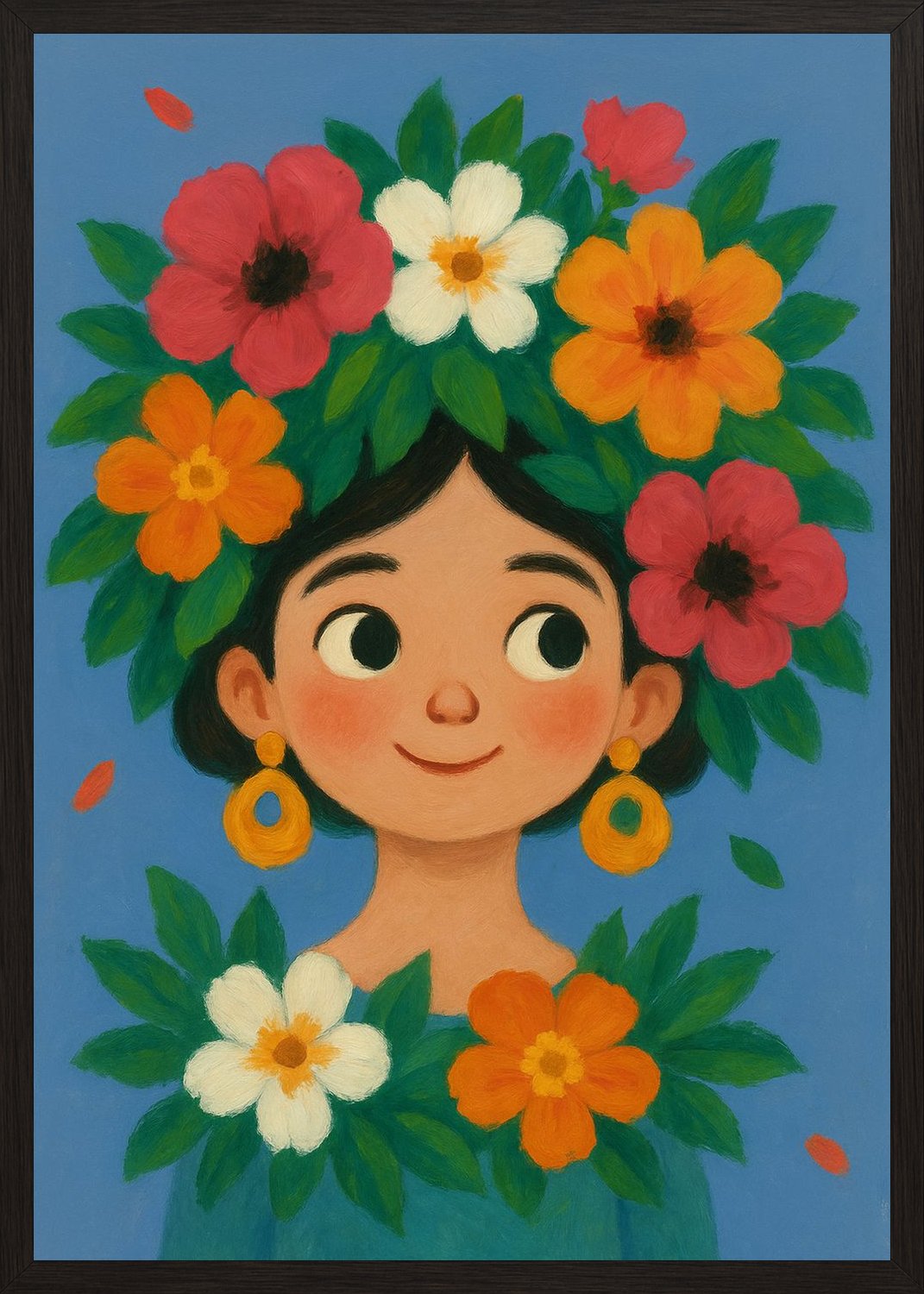 Poster in black frame