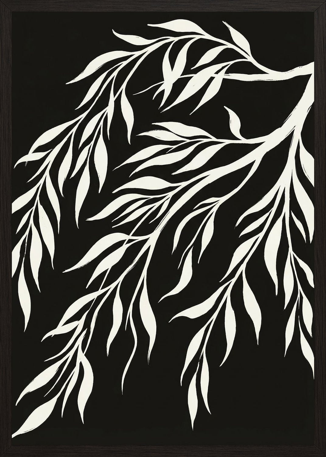 Poster in black frame