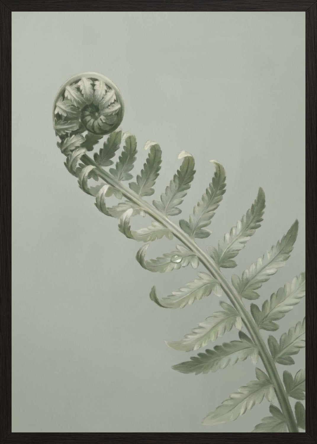 Poster in black frame