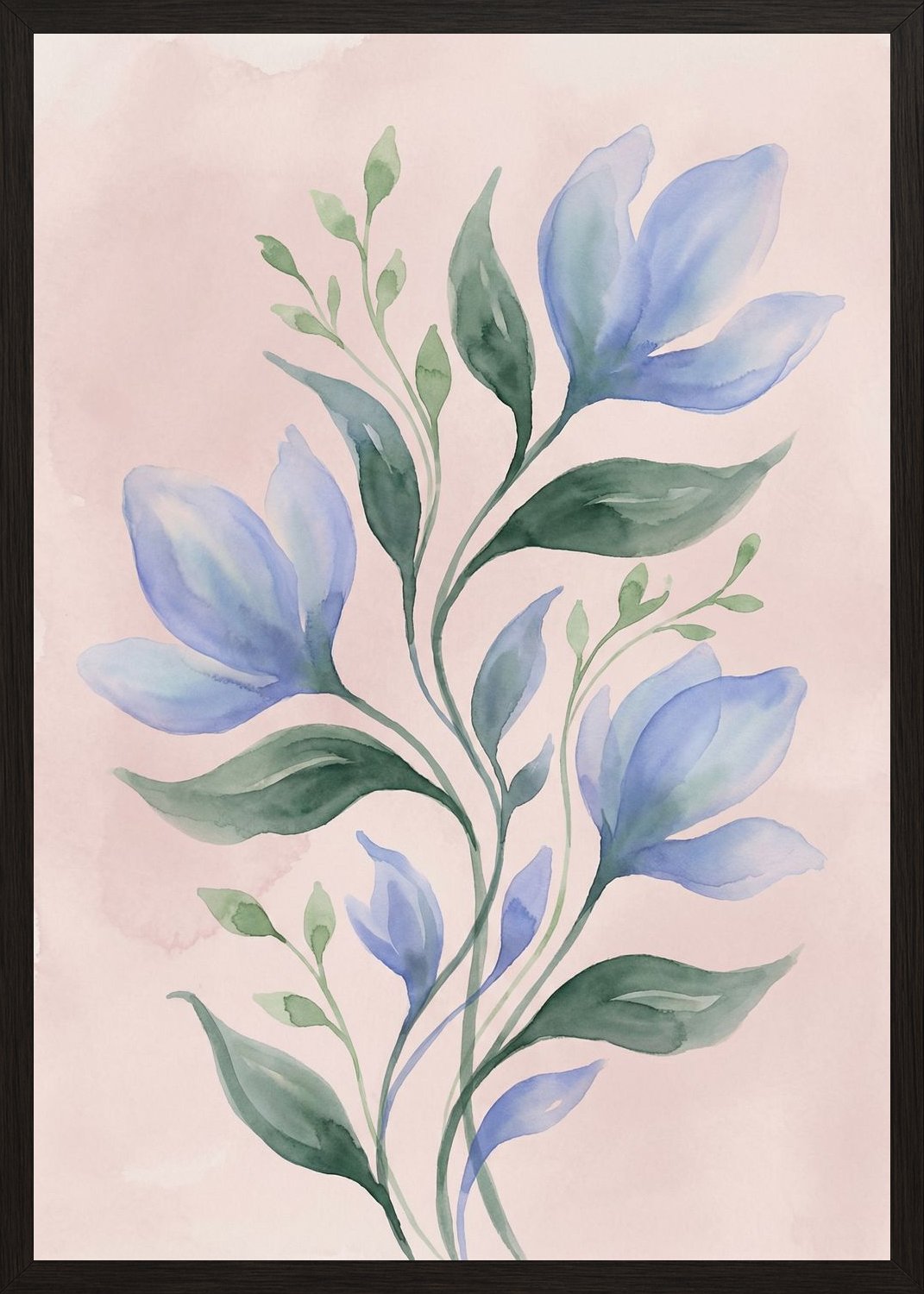 Poster in black frame