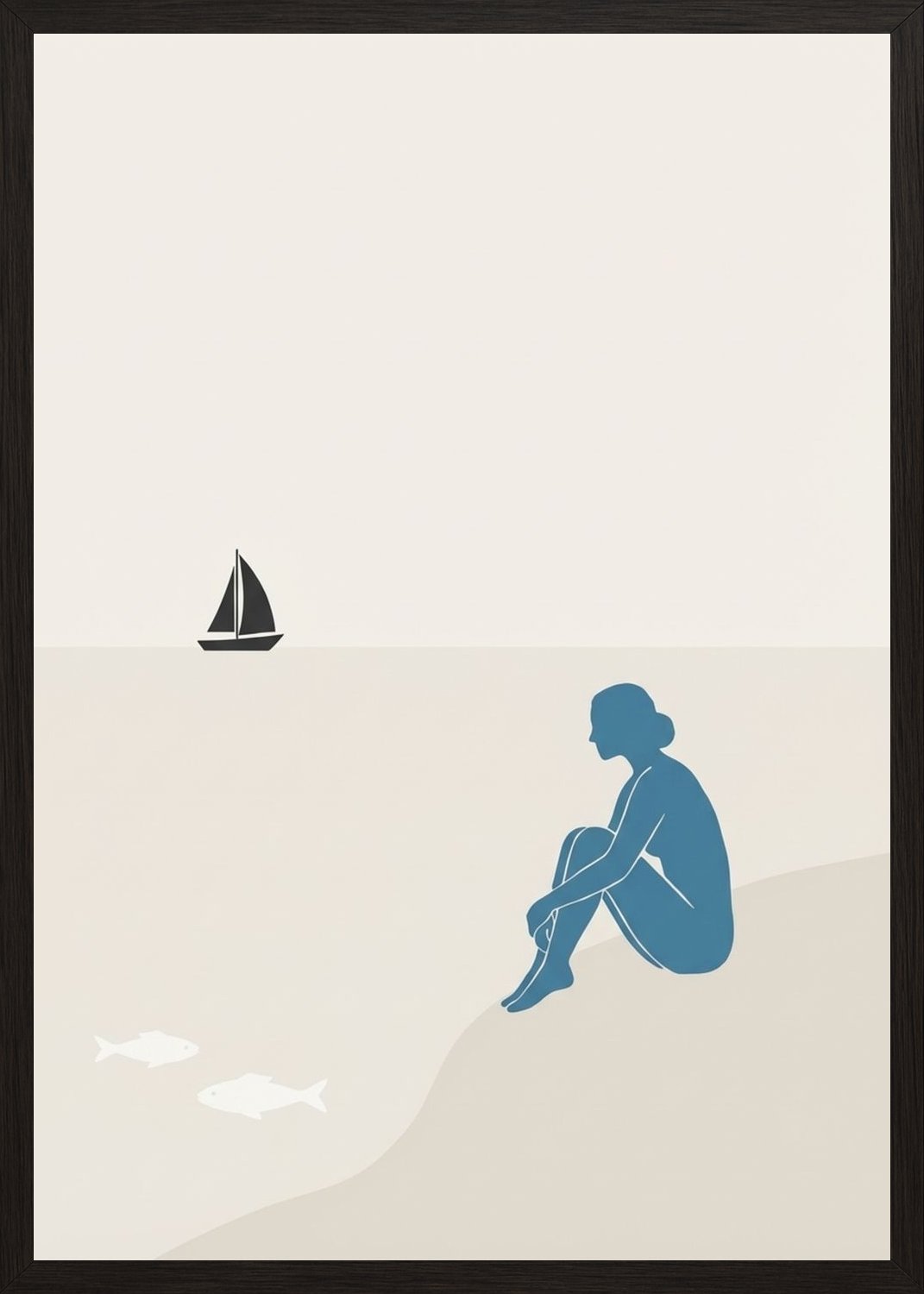 Poster in black frame