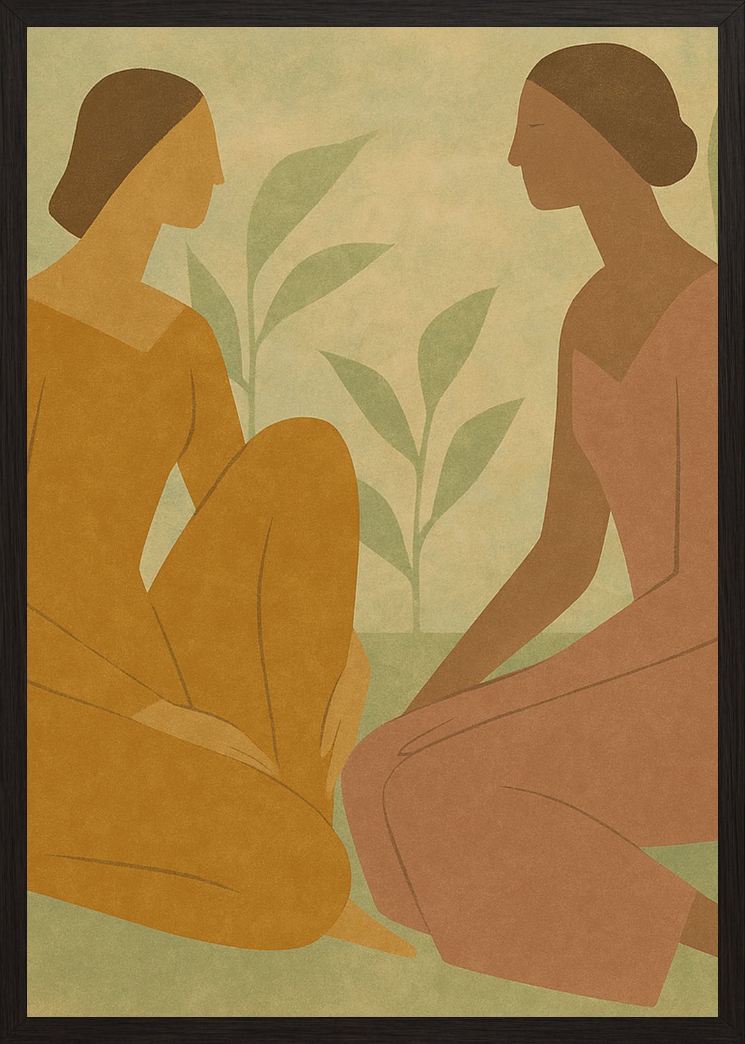 Poster in black frame