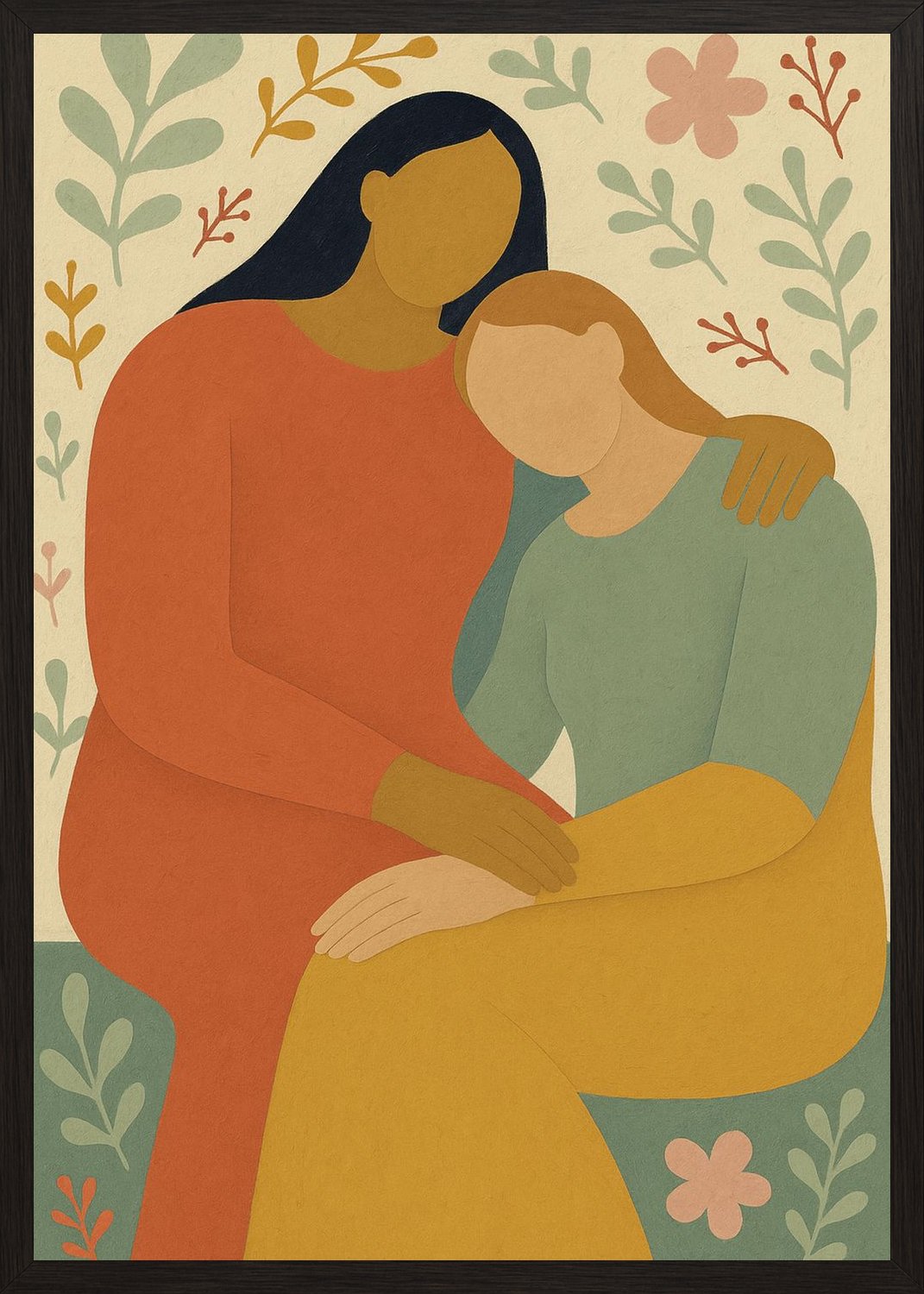 Poster in black frame