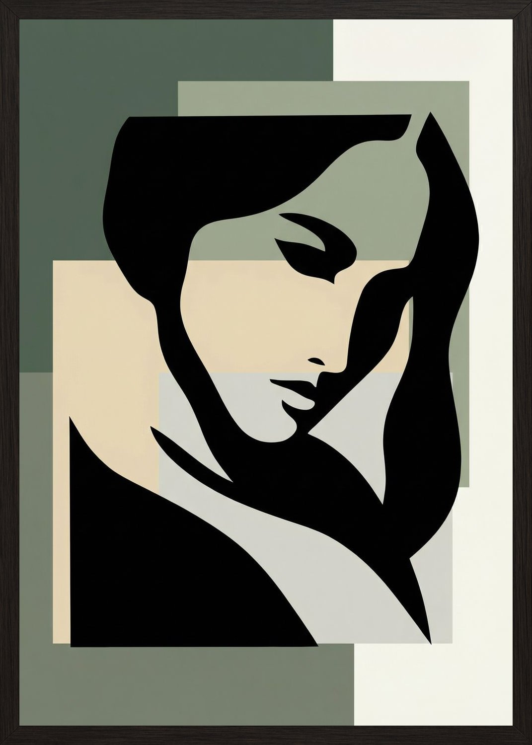Poster in oak frame