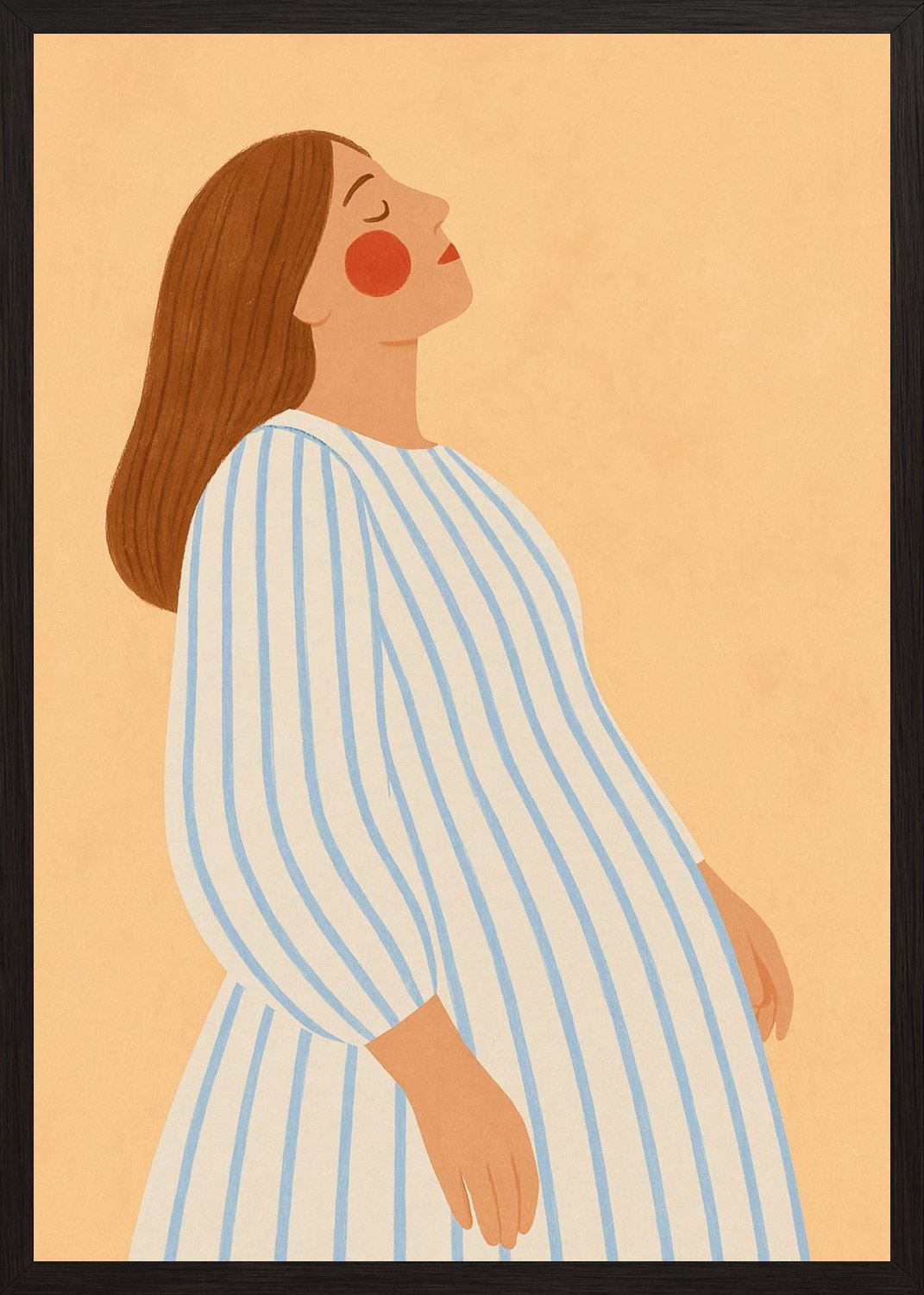 Poster in black frame