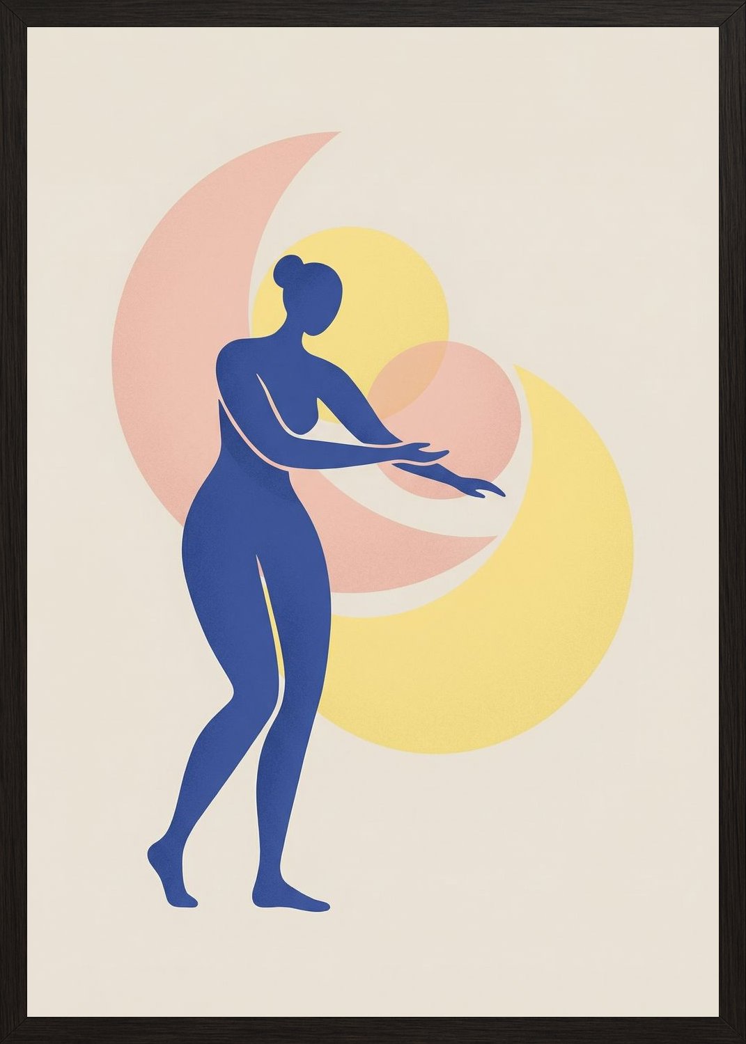 Poster in black frame