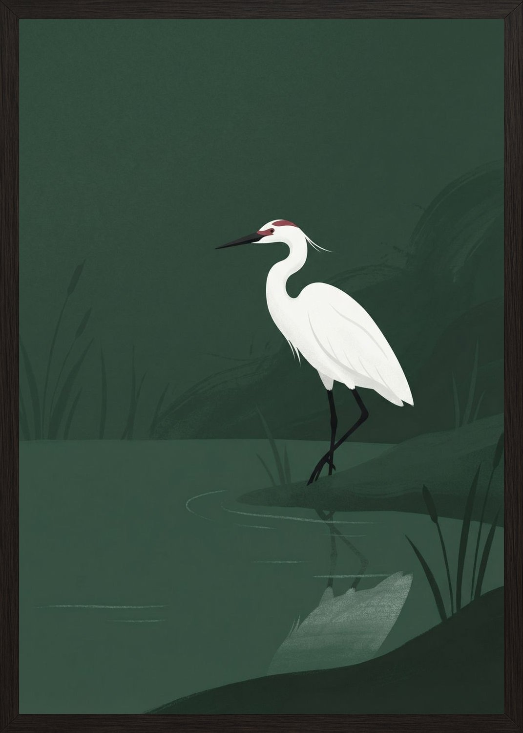 Poster in oak frame