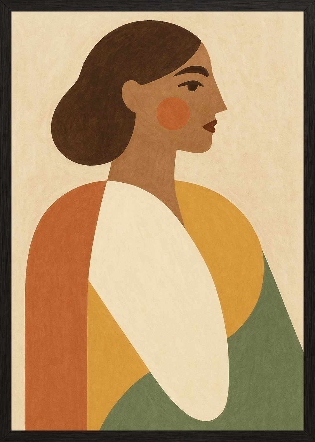 Poster in black frame