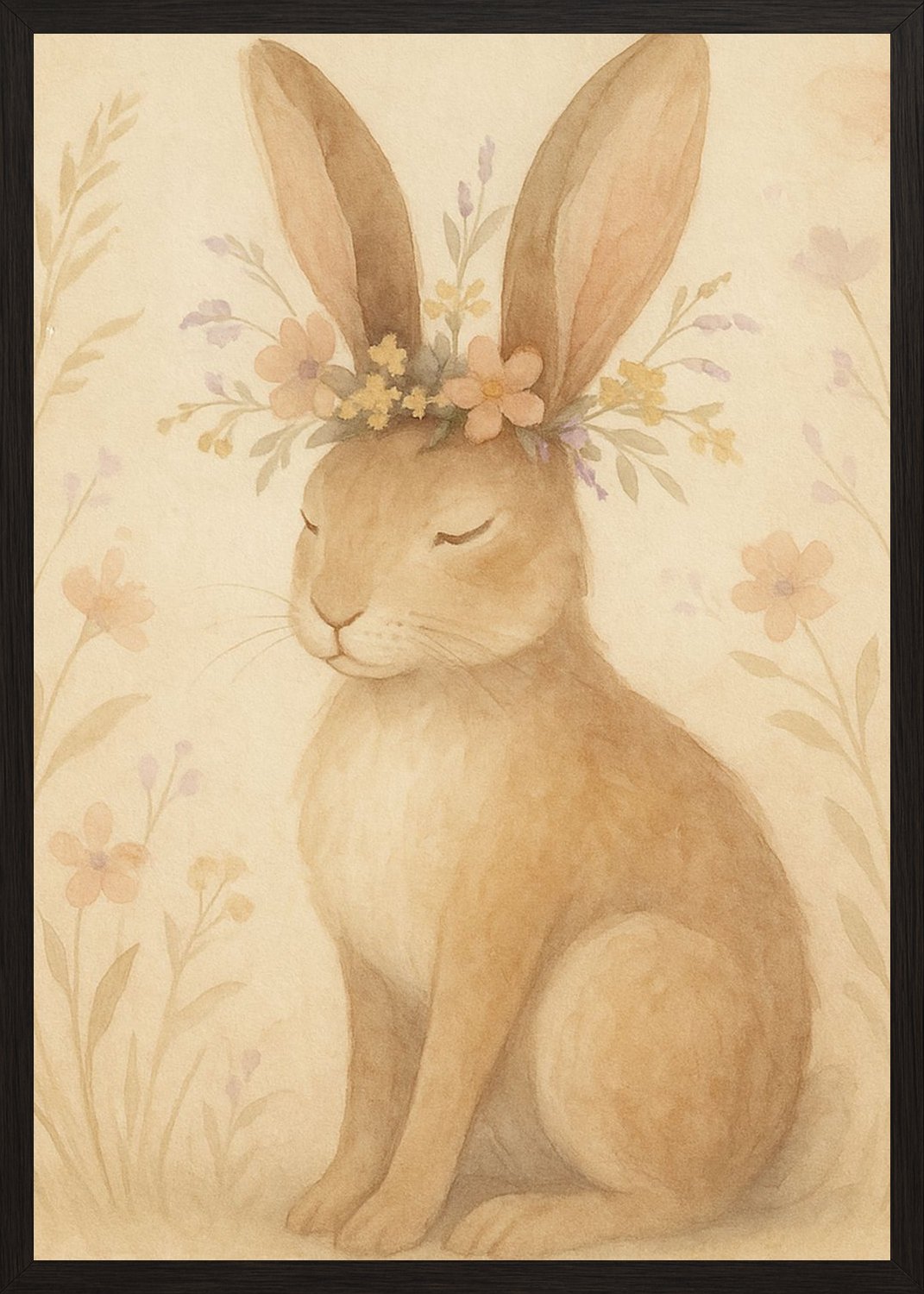 Poster in black frame