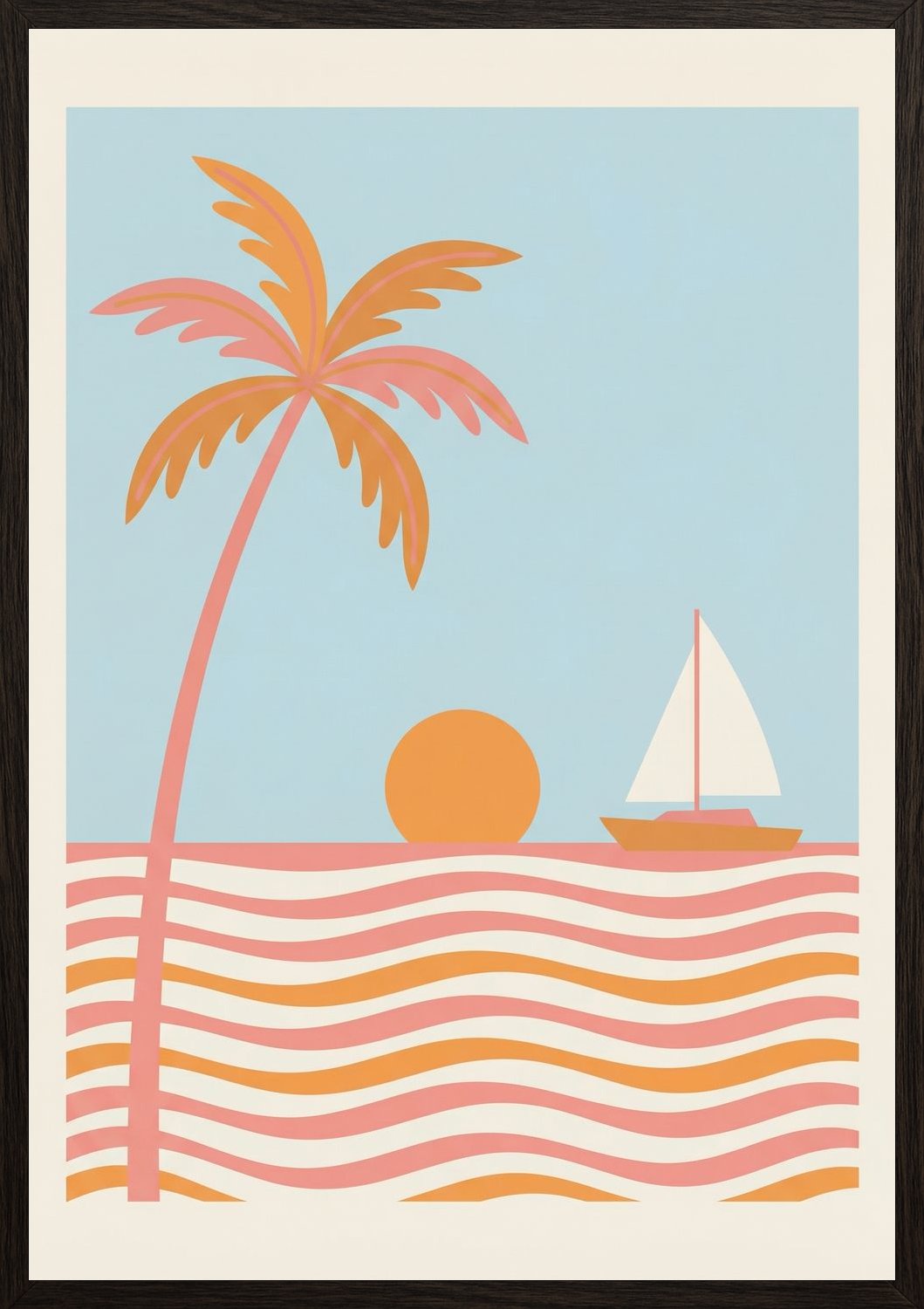 Poster in black frame