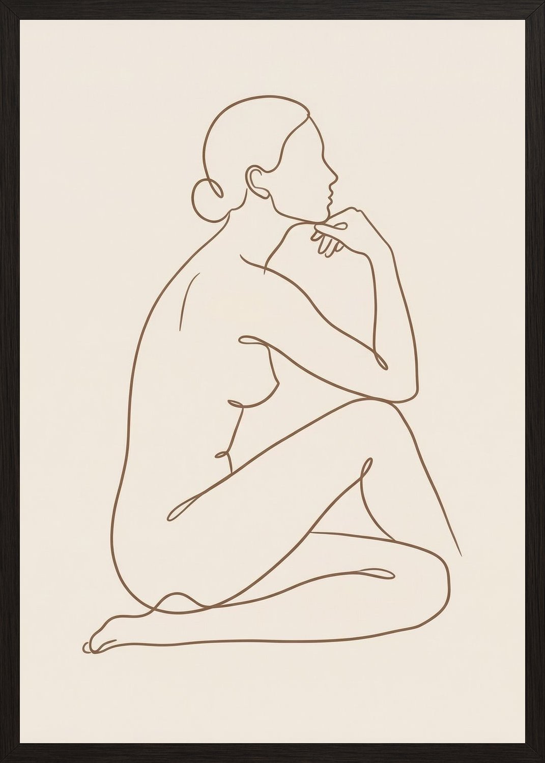Poster in oak frame