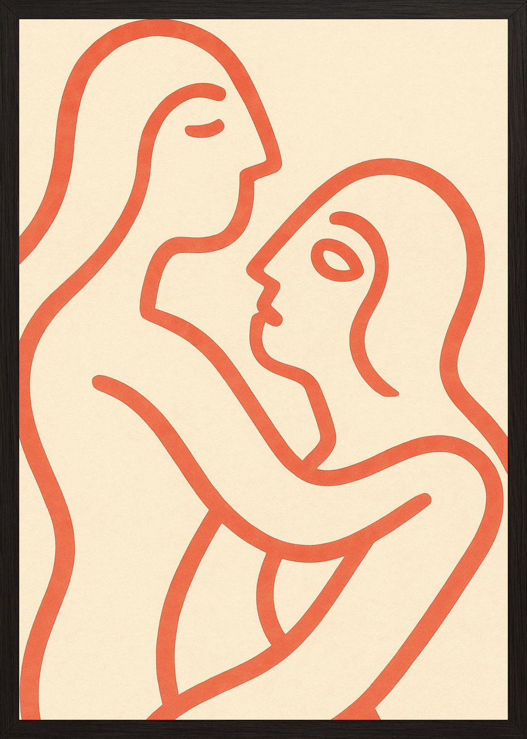 Poster in black frame