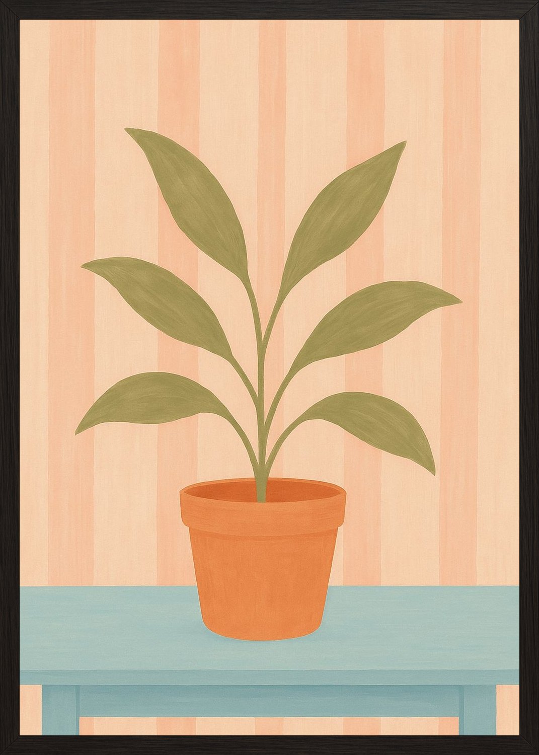 Poster in black frame