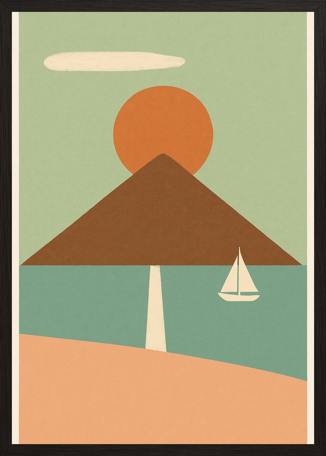 Poster in black frame